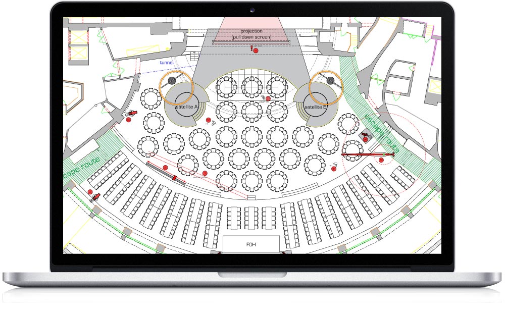 Auditorium and  gala seating